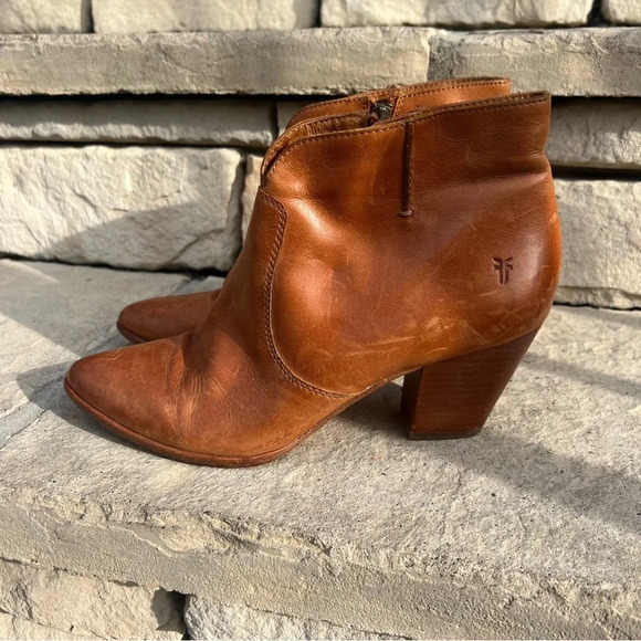 FRYE western style zip up ankle bootie Sz 9M - Picture 11 of 12